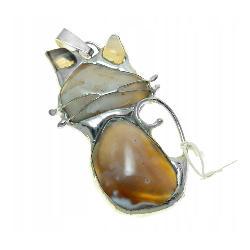 kot-wisiorekz-chalcedon-technika-witrazowa